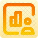 Square User Chart  Icon