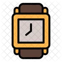 사각형 시계 시계 시간 아이콘