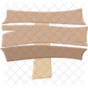 Square wooden board  Icon