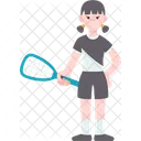 Squash Player Fitness Icon