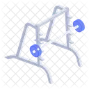 Free Weights Fitness Equipment Barbell Bar Icon