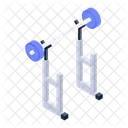 Free Weights Fitness Equipment Barbell Bar Icon