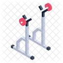 Free Weights Fitness Equipment Barbell Bar Icon