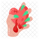 Squeezing Heart Witch Hand Hand Squeezing Symbol
