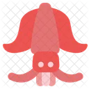 Squid Animal Seafood Icon