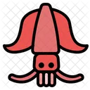 Squid Animal Seafood Icon