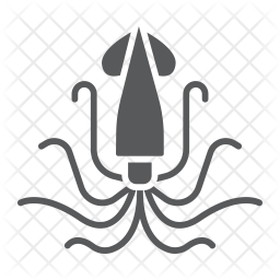 squid icon of glyph style available in svg png eps ai icon fonts squid icon