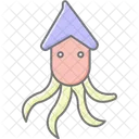 Squid Ocean Marine Icon