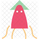 Squid Seafood Food Icon