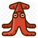 Squid Food Seafood Icon