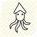 Squid Ocean Marine Icon