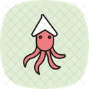 Squid Ocean Marine Icon