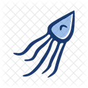 Squid Animal Seafood Icon