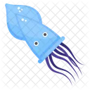 Squid Calamari Sea Creature Icon