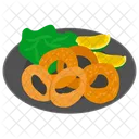 Squid Rings Rings Fish Rings Icon