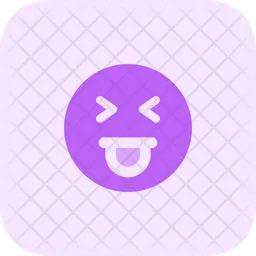 Squinting Eyes Tongue Emoji Icon