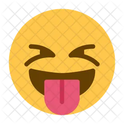 Squinting Face With Tongue Emoji  Icon