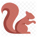 Flat Squirrel Symbol