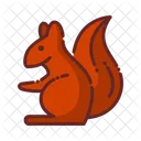 Autumn Season Squirrel Icon