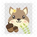 Squirrel Animal Cute Icon