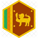 Sri Lanka Lanka Flagge Symbol