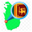 Sri Lanka Asia Map Icon