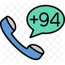 Sri Lanka Dial Code  Icon