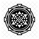 Sri Yantra Mandala Motivo Icono