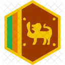 Srilanka Lanka Drapeau Icône