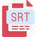 Srt File File Format File Icono