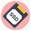 Speicherkarte SSD Karte Daten Symbol