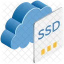 Cloud Computing Festplatte Icon