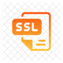 SSL Certificado Arquivo Ícone