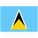 Flagge Land St Lucia Symbol