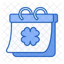 St Patrick Day Calendar Irish Icon