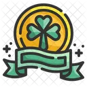 St Patrick Day Ribbon  Icon