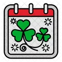 St Patricks Day Calendar Icon