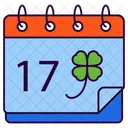 St Patricks Day Calendar Delivery Icon