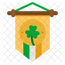 St Patricks Day Flag  Icon
