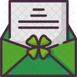 St Patricks Day Invitation Card  Icon