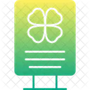 St Patricks Poster St Patricks Banner St Patricks Tafel Icon