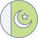 Staatliches Wappen Pakistanisches Abzeichen Wappen Symbol