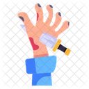 Stabbed Hand  Icon