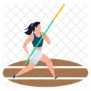 Stabhochsprung Gymnastik Sportler Symbol