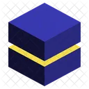 Stack Geometric Cube Icon