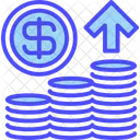 Coin Stack Arrow Icon