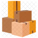 Stack of delivery boxes  Icon