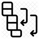 Stack Unstack Column Icon