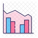 Stacked Area Clustered Column  Icon