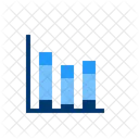Stacked Bar Chart Graphical Representation Column Graph Icon